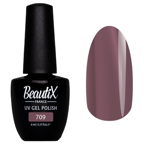 набор для маникюра гель лаком с лампой 5 предметов Beautix Гель-лак UV Gel Polish, 8 мл, 709