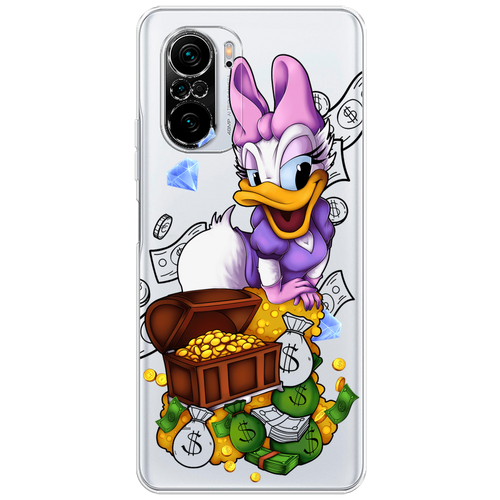 Силиконовый чехол на Xiaomi Redmi K40 / Сяоми Редми К40 Rich Daisy Duck, прозрачный силиконовый чехол на xiaomi redmi s2 redmi y2 сяоми редми s2 rich daisy duck прозрачный