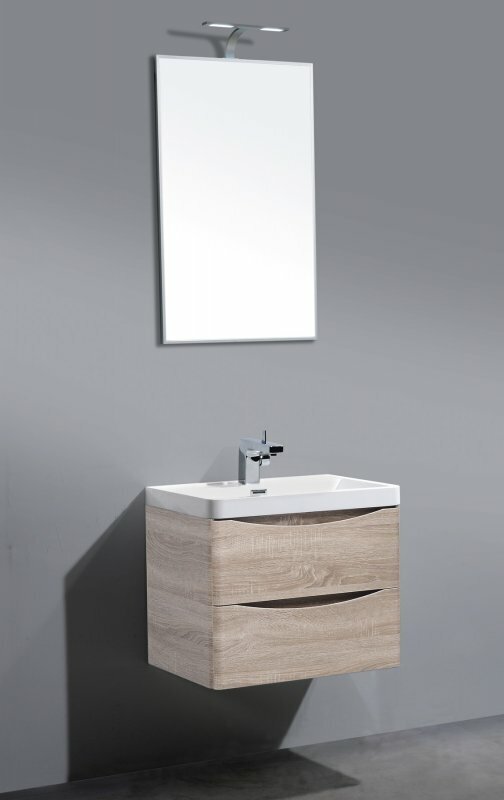 Мебель для ванной подвесная BELBAGNO ANCONA-N-60 Rovere Bianco 60x42x45 - фотография № 1