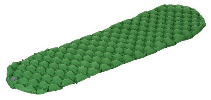Коврик Maclay, для кемпинга, надувной, размер 198 х 58 х 5 см, цвет зеленый