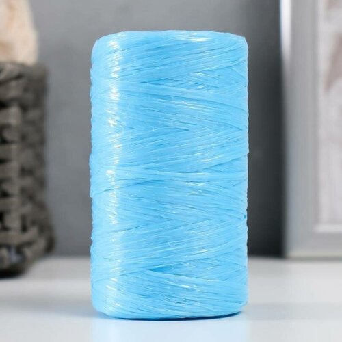 Пряжа для ручного вязания, 100% полипропилен, 200 м/50 гр, №2-3, голубой цвет, 5 шт.