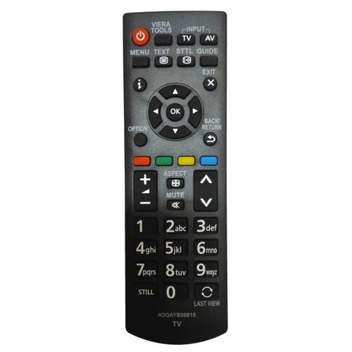 пульт для panasonic eur7651150 Пульт ДУ Huayu N2QAYB000815 HPN216 для телевизора Panasonic TX-L32XM6B, черный