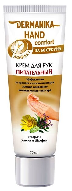 Dermanika Крем для рук Hand Comfort питательный, 75 мл