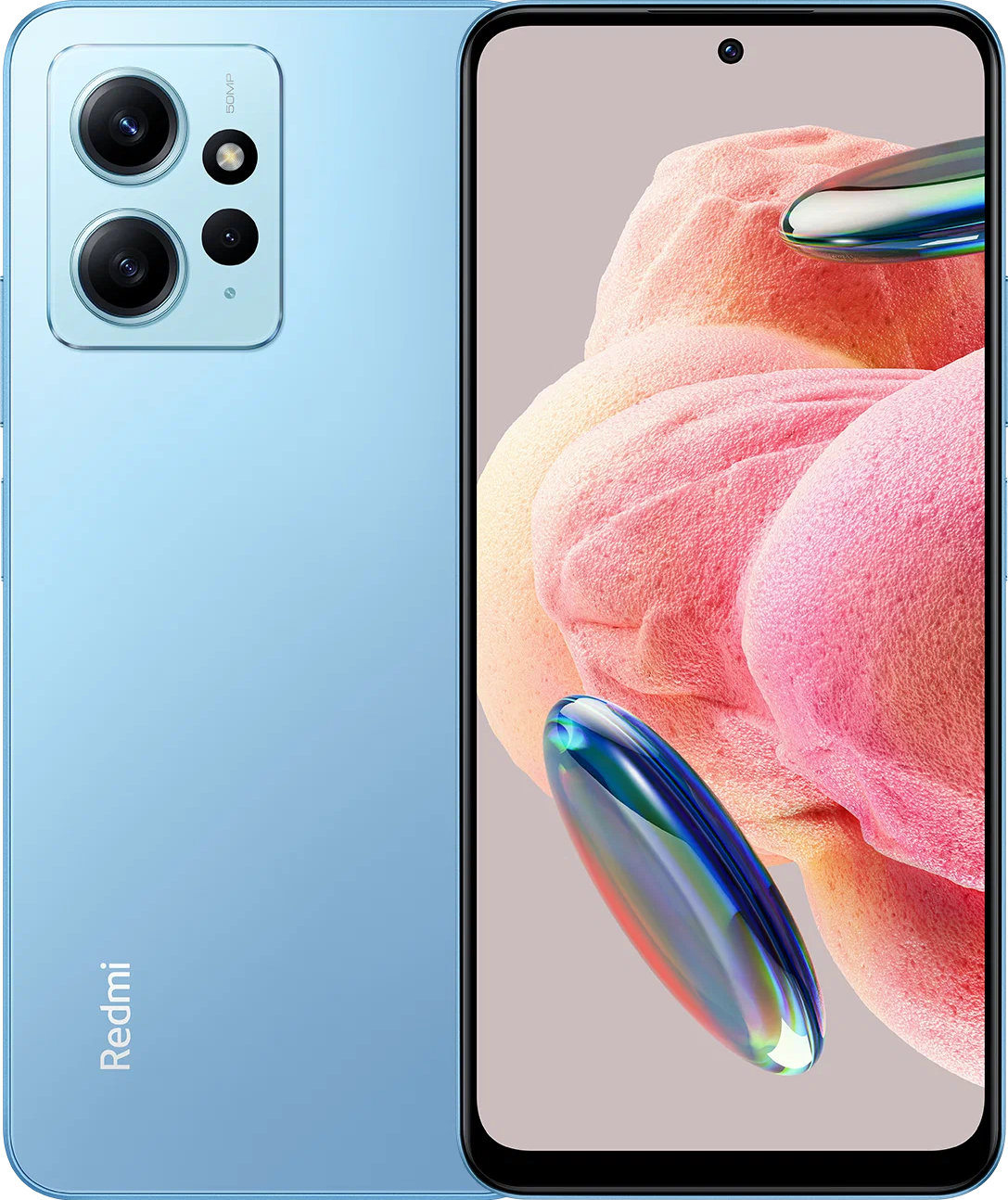 Смартфон Xiaomi Redmi Note 12 4G 4/128 ГБ RU, Dual nano SIM, Ice Blue - фотография № 1