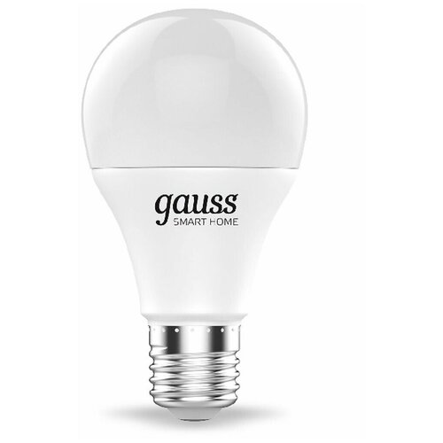 Светодиодная умная лампа Gauss Smart Home диммируемая A60 8,5W 2700-6500K RGBW 806Лм E27 груша
