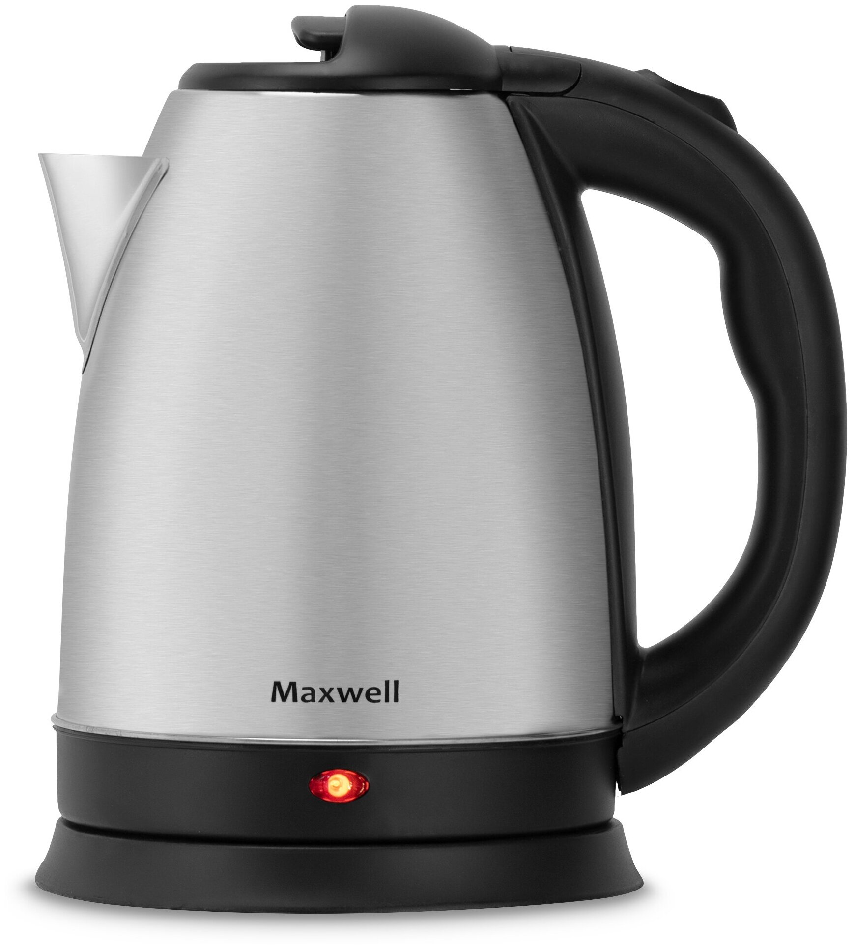 Чайник электрический 1.8Л 2200ВТ диск.нерж сталь MAXWELL