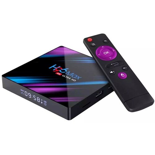 Смарт ТВ приставка H96 Max 4/32GB, Rockchip RK3318, Android 11.0, Wi-Fi 2.4/5GHz, Smart TV Box 4K UHD, Андроид ТВ бокс, Медиаплеер смарт тв приставка dgmedia h96 max андроид медиаплеер 8 64 гб wi fi 4k rk3318