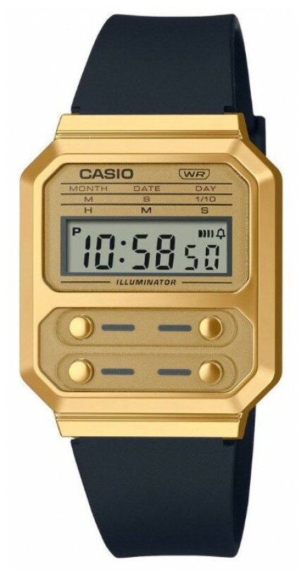 Наручные часы CASIO Наручные часы Casio Vintage A100WEFG-9A, золотой, черный