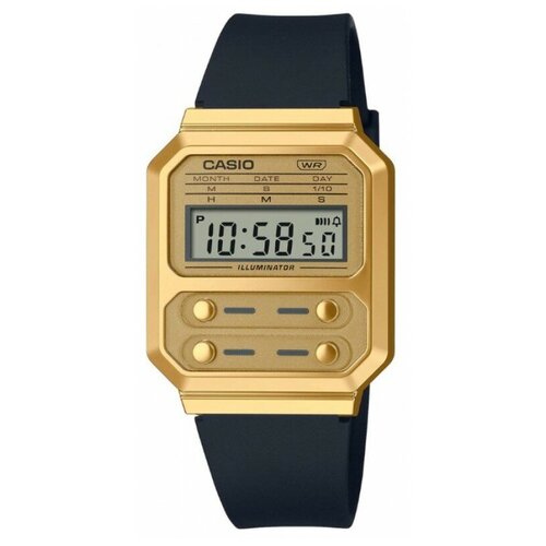 Наручные часы CASIO Vintage A-100WEFG-9A, золотой, черный наручные часы casio collection черный