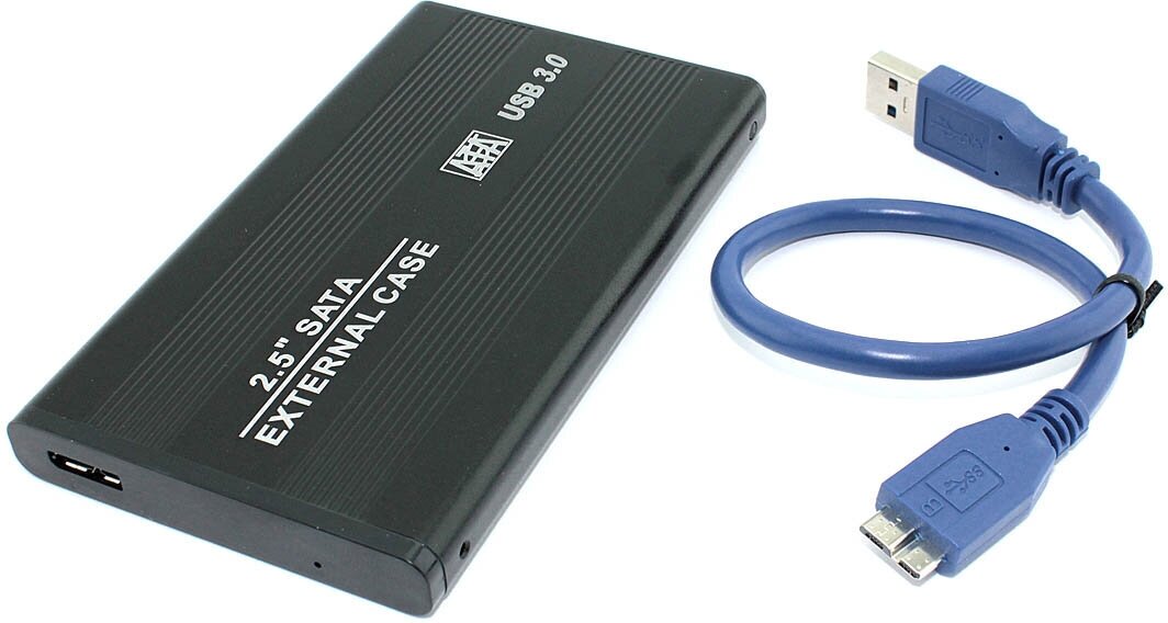 Бокс для жесткого диска 25" алюминиевый USB 3.0 DM-2501 черный