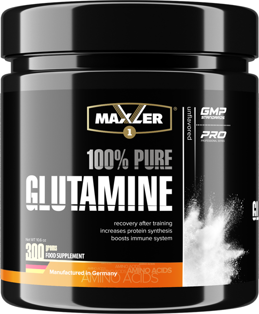 Maxler 100% Pure Glutamine (DE), 300 гр.