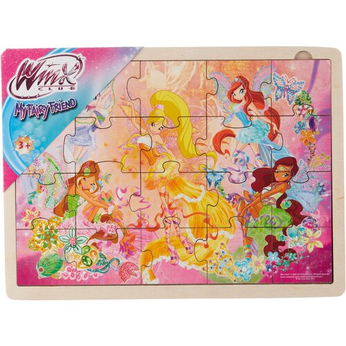 Рамка-вкладыш Step puzzle Rainbow Winx (89132), 20 дет. рамка вкладыш step puzzle disney в поисках дори 89147 20 дет 22х29 8х0 4 см