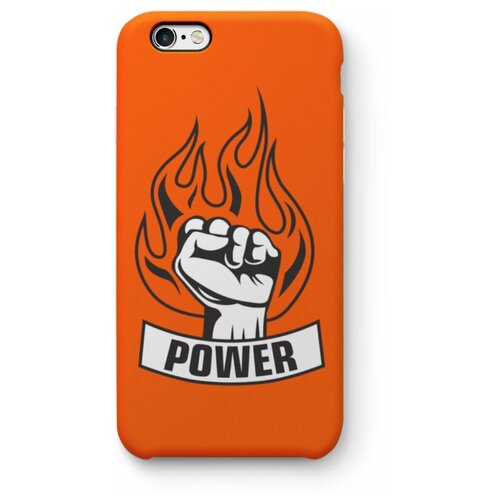 фото Чехол для iphone 7/8/se 2020 "power", оранжевый exsport