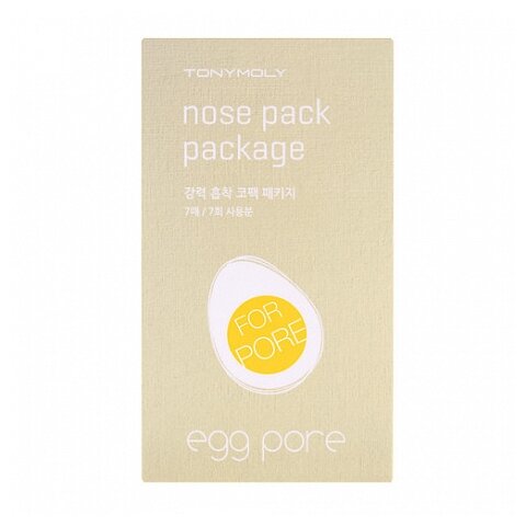 TONY MOLY Egg Pore Nose Pack очищающие полоски для носа, 2 г