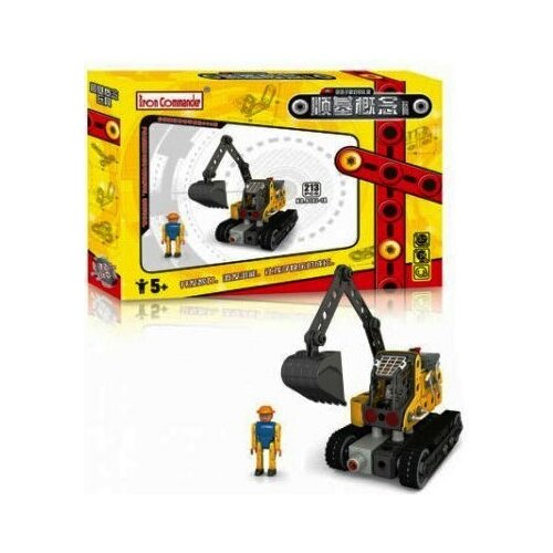 Конструктор Экскаватор с механическим приводом 213 деталей