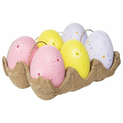 Набор декоративных пасхальных яиц 6шт Пасха Сувенир 549₽