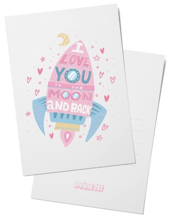 Открытка Print it! "I love you" — фото 1