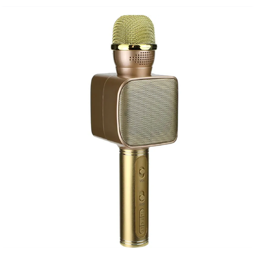Караоке микрофон-Беспроводная портативная колонка 2 в 1 Magic Karaoke YS-68 /gold