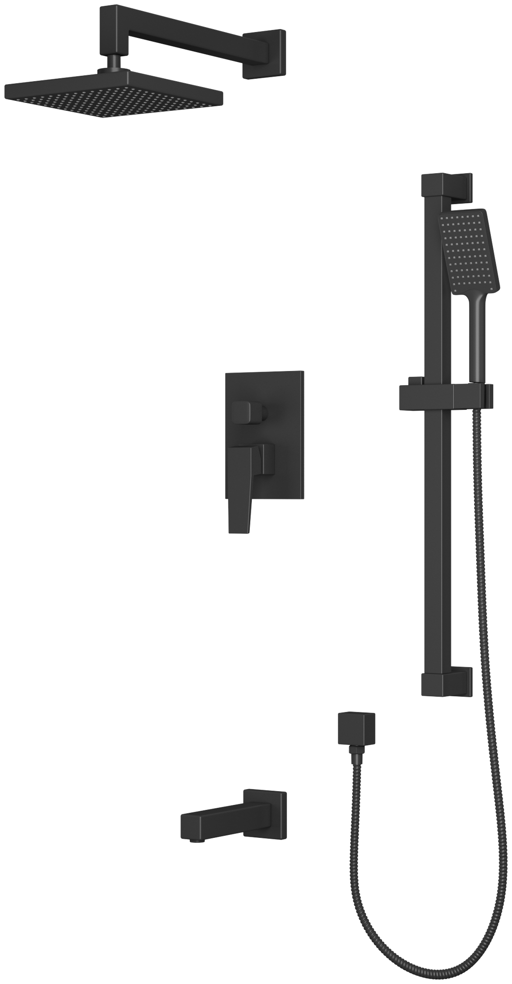 Встроенная душевая система RUSH Thira (TR3635-60Black)
