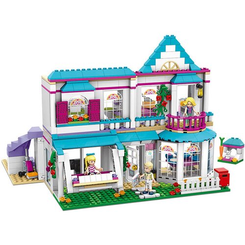 Конструктор GIRLS Дом Стефани, 3066 подарочный набор для девочки 641 деталь, совместимый