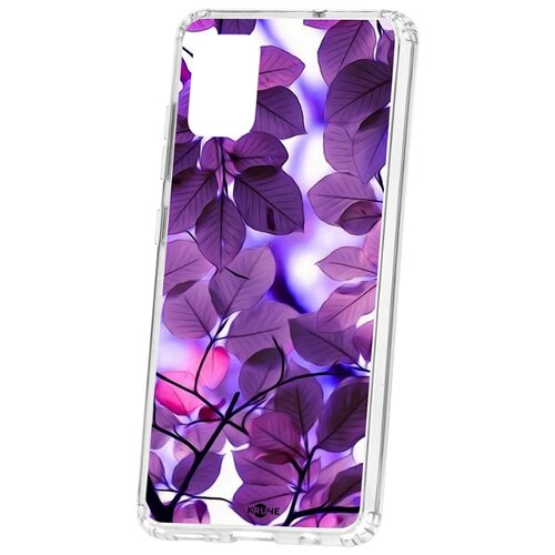 фото Чехол на samsung galaxy a51 kruche print purple leaves