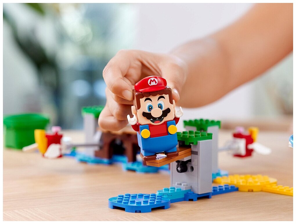 Конструктор LEGO Super Mario 71400 Дополнительный набор Пляжное веселье огромного ежа, 536 дет. - фото №18