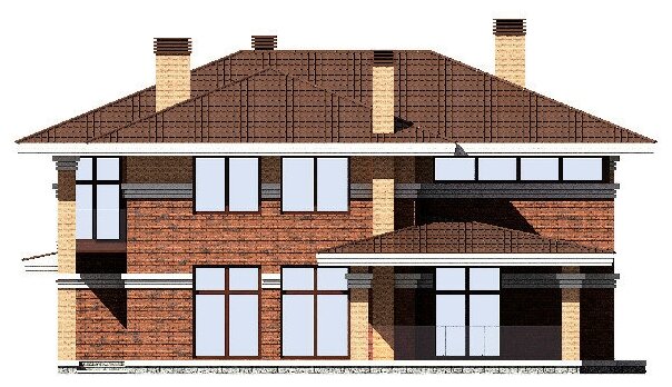 Проект кирпичного дома Catalog-Plans-46-13K1L (317,79кв.м, 22,4x16,18м, кирпич 380) - фотография № 9