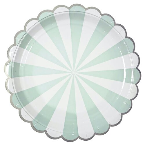 фото Ukid gift набор одноразовых тарелок "тиффани", 9''/23 см - 6 шт