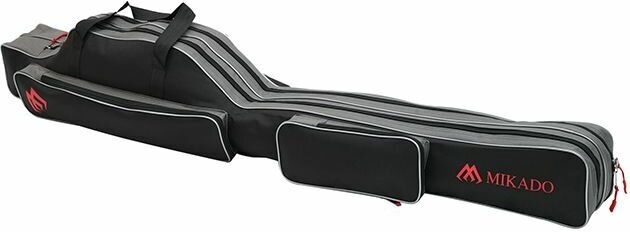 фото Чехол для удилищ Mikado 2 секционный 120 см. чёрно-серый