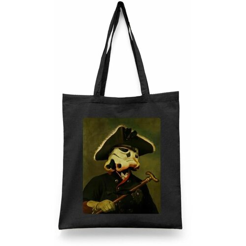 фото Сумка-шоппер унисекс каждому своё "фридрих/звездные войны/star wars" черная