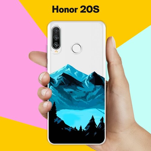 Силиконовый чехол Горы и озеро на Honor 20s