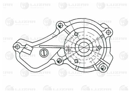 Насос водяной для а м Honda Civic (06-) 1.8i [R18A] () Luzar LWP 2318