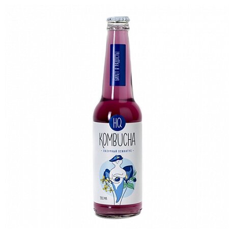 Комбуча "Лазурный османтус" HQ Kombucha 330 г 330 мл - фотография № 2