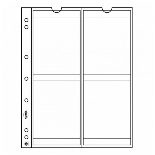 Альбом Leuchtturm NUMIS на 6 монет, 5шт, прозрачный