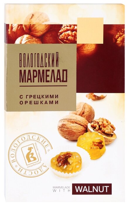 Мармелад Вологодская кондитерская фабрика С грецкими орешками 280 г