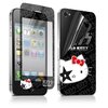 Пленка защитная для iPhone 4/4S Hello Kitty Kiss (на заднюю и переднюю панель, антибликовая) - изображение