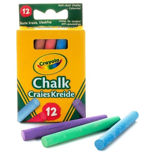 фото Crayola мелки с низким выделением пыли 12 цв. 0281 7030100429