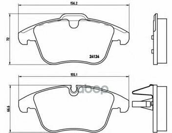 Колодки Тормозные P36022 Brembo арт. P36022