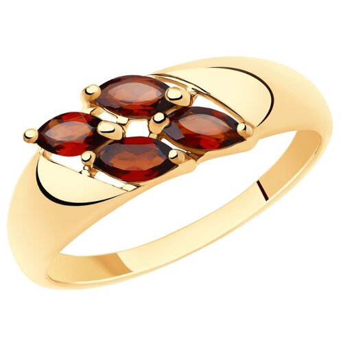 фото Diamant кольцо из золота с гранатами 51-310-00340-1, размер 18
