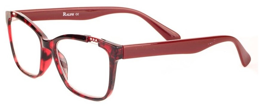 Готовые очки для зрения бордовые с диоптриями -1.00 футляр