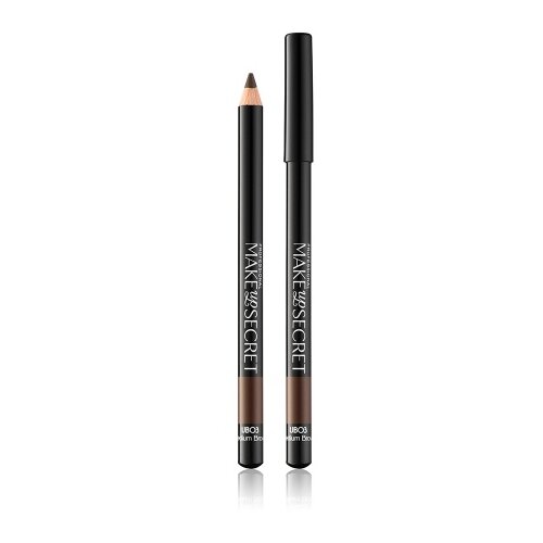 MAKE UP SECRET Карандаш для бровей Universal Browliner, оттенок 03 Medium Brown lilo карандаш для бровей browliner оттенок 53 medium brown