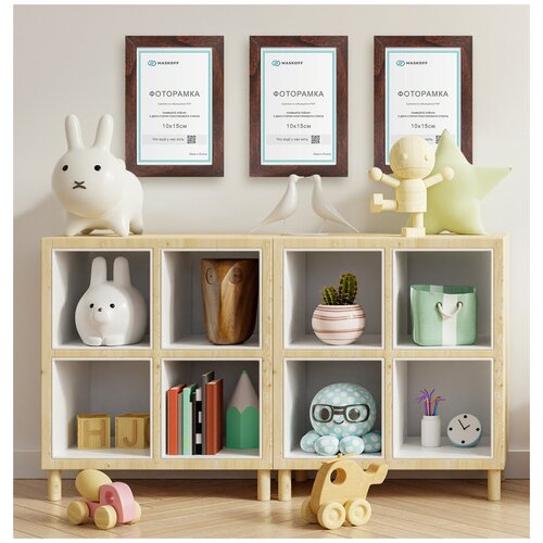 Рамки для фото 10 х 15 см, набор фоторамок на стену, фоторамки 10*15, рамки А6, фоторамки для фотографий маленькие, рамки 10 на 15, 3 шт., MaskOff