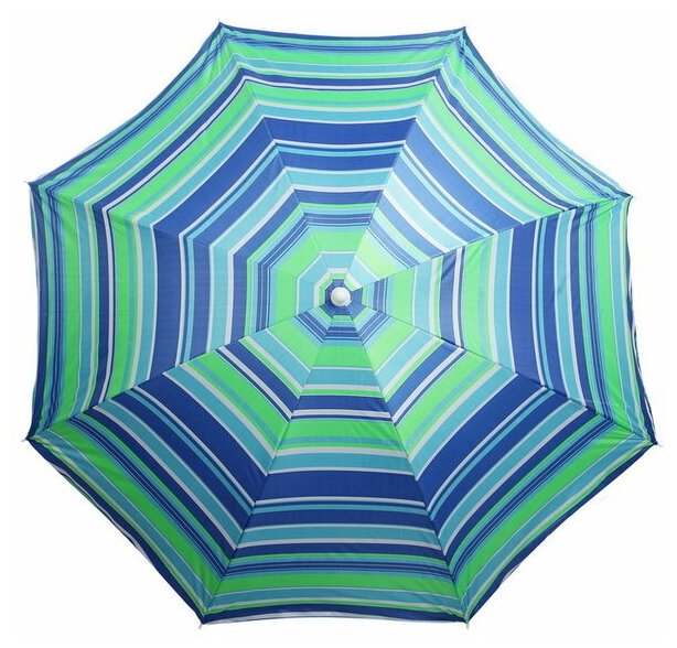 Зонт пляжный Maclay «Модерн», с серебряным покрытием, диаметр 160 cм, высота 170 см, цвет микс - фотография № 16