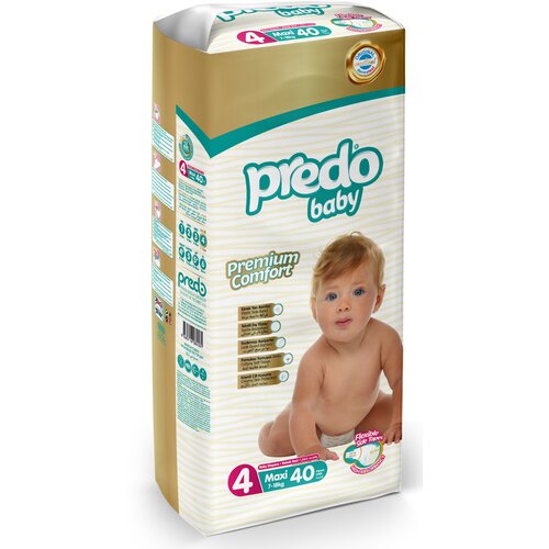 Подгузники Predo Baby, 40 шт, № 4, 7-18 кг, макси (А-104) трусики 4 7 18 кг 40 шт