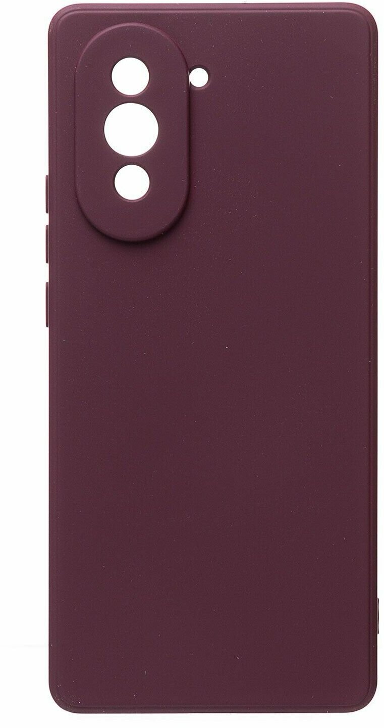 Чехол для Huawei Nova 10 силиконовый Soft Touch 2 с закрытой камерой <бордовый>