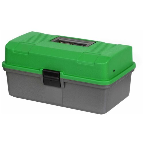ящик рыболова двухполочный зеленый бежевый ящик для инструментов Ящик рыболова двухполочный зеленый Helios