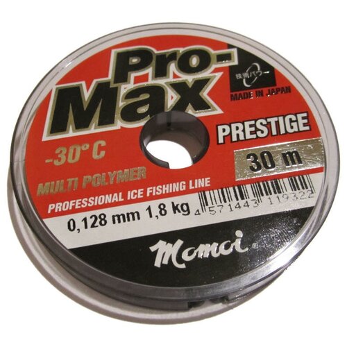 Леска Momoi Pro-Max Prestige 0,128мм 30м прозрачная