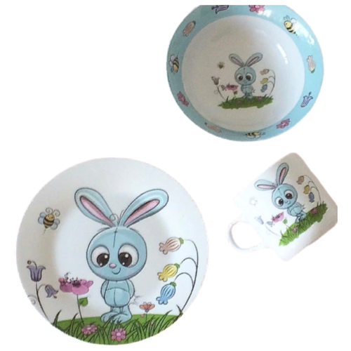 фото Набор детской посуды, доляна, крош, 3 предмета