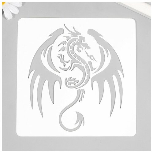 фото Трафарет для татуировки "дракон" 15х15 см 7989864 . noname