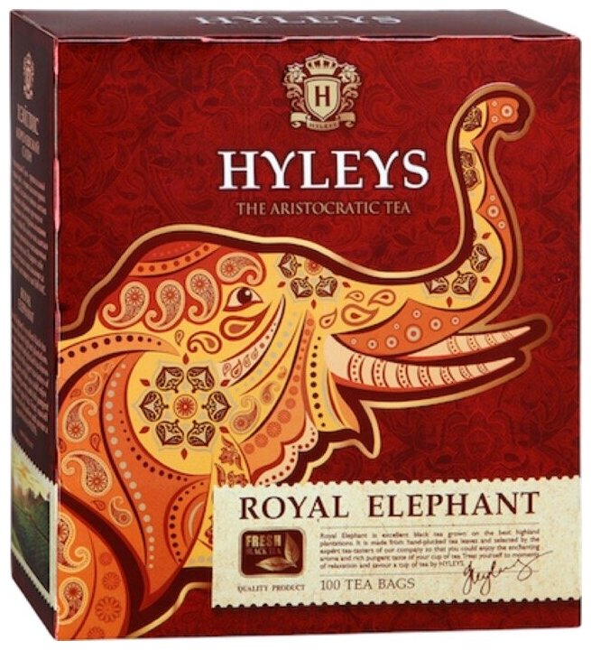 Чай черный Хейлис Королевский Слон 100 пак. * 1,8 гр